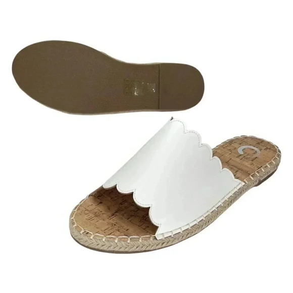 Journee Collection Marjan White Faux Leather Womens Sandals Size 10M - Picture 9 of 11